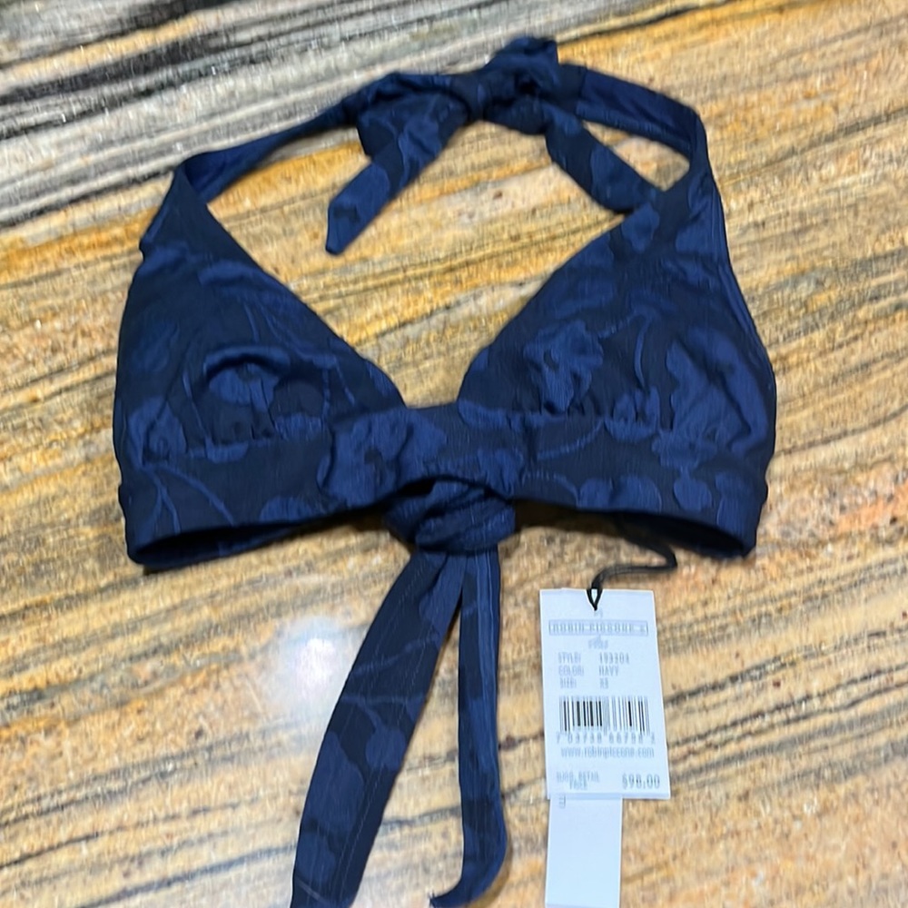 NWT Robin Piccone Halter “Ana” Bikini Top Size XS